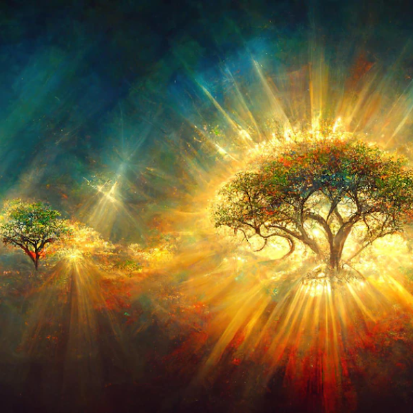 nature mandala create a landscape