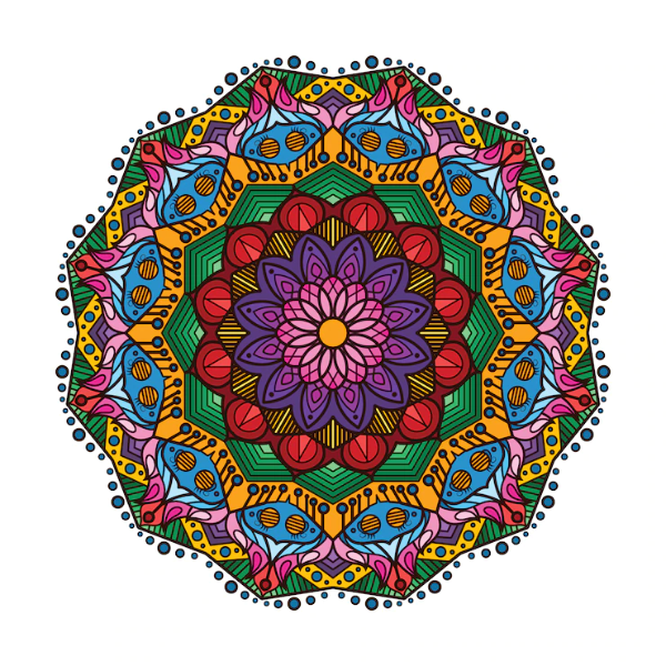 Different shapes in Mandala